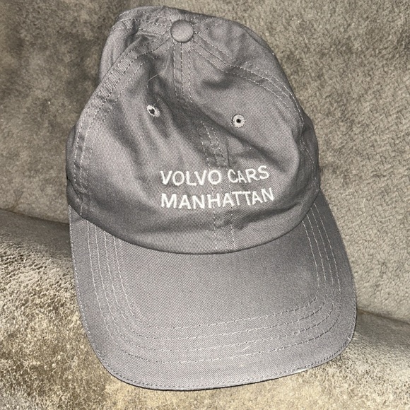 Volvo Cars Manhattan baseball hat in grey w/White Embroidered Logo - Picture 1 of 3